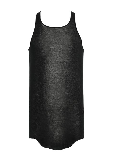 canotta basic rib uomo nera RICK OWENS | RU02E1150 MR09